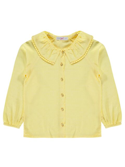Zeyneva Timo Kız Reglan Kollu Bluz 6-9 Yaş - Sarı