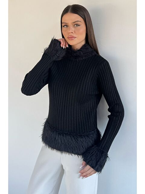 Gülseli Kadın Sakallı Triko Kazak - S000517431-19351