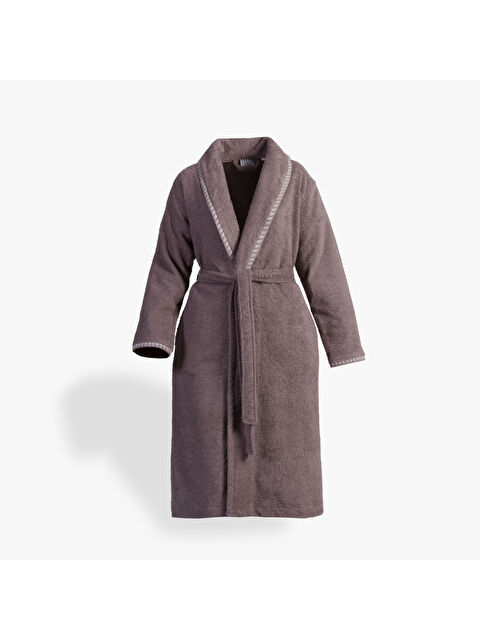 Green Black Tria Kadın Bornoz %100 Pamuk Jakarlı Vizon - S000516843-26429