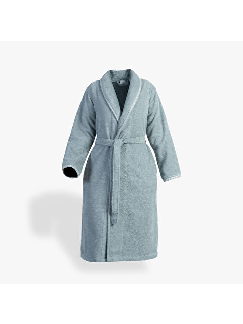 Green Black Tria Kadın Bornoz %100 Pamuk Jakarlı Mint - S000516845-20054