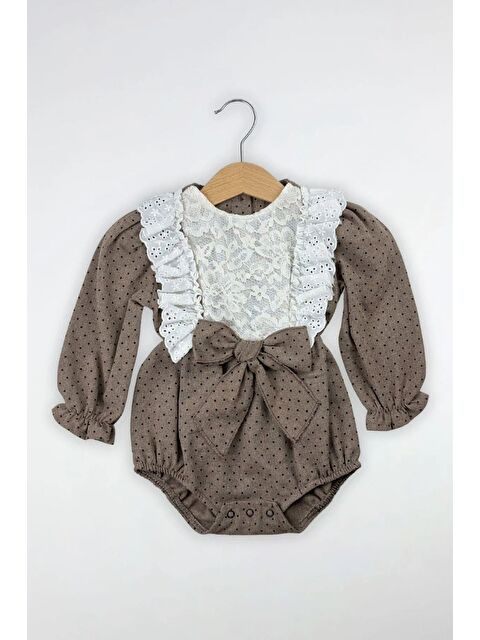 Cantoy Kız Bebek Dantel Ve Kurdele Detaylı Tulum - S000362178-19413