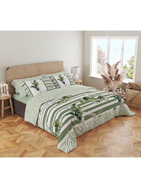Evmila Baskılı,Desenli Çift Kişilik Nevresim Takımı (ÇARŞAFSIZ) 200x220 cm - S000244408-23173
