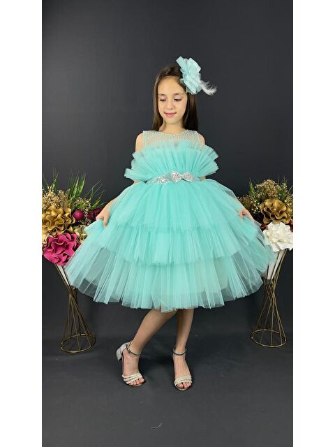 Mnk Baby & Kids Buket Model Kız Çocuk Abiye - S000390298-18194