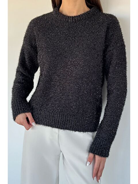 Gülseli Kadın Simli Triko Kazak - S000517338-19351