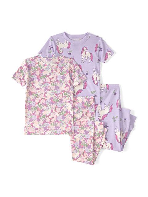 Carter's Küçük Kız Çocuk Pijama Set 2 Yaş-5 Yaş Çok Renkli