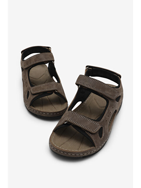 TONNY BLACK Kadın Vizon Rahat Kalıp Poli Taban Çırtlı Sandalet - S000526408-26429