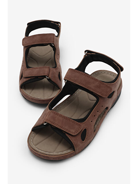 TONNY BLACK Kadın Taba Rahat Kalıp Poli Taban Çırtlı Sandalet - S000526408-19413