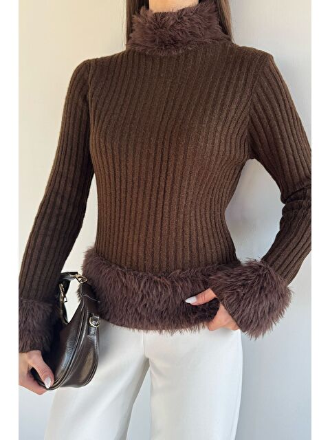 Gülseli Kadın Sakallı Triko Kazak - S000517431-19413