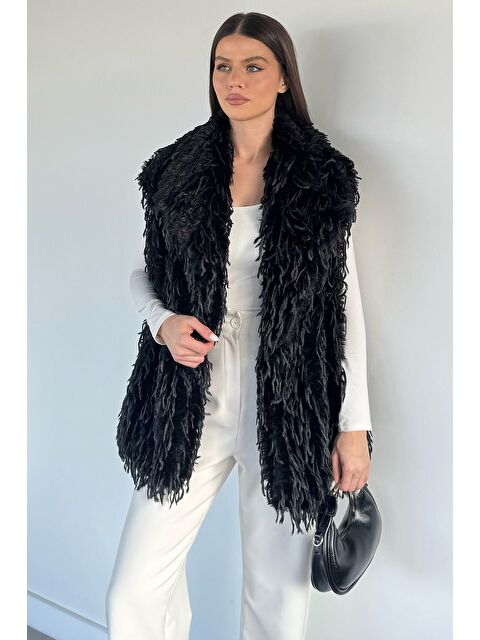 Gülseli Kadın Astarlı Püsküllü Yelek (s-m-l-xl Uyumludur) - S000517433-19351