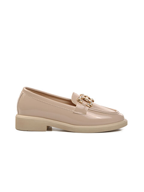 Ayakmod Bej Rugan Kadın Taşlı Casual Ayakkabı 261161 - S000258696-19927