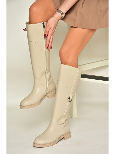 Fox Shoes T9736006 Bej Kadın Çizme - S000285770-19928