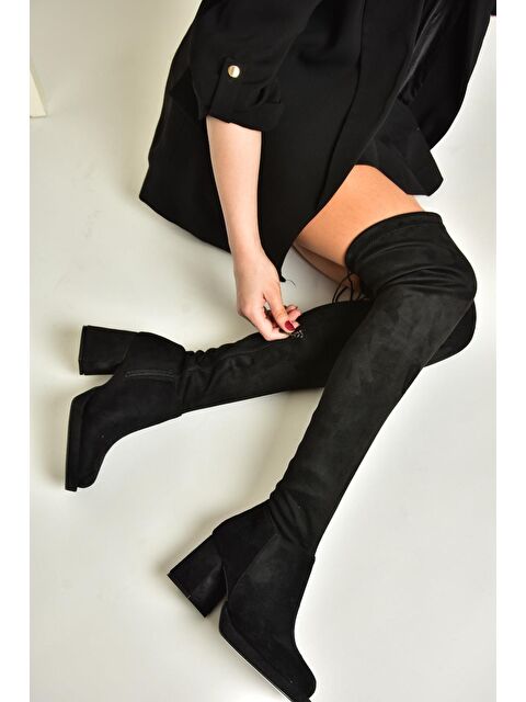 Fox Shoes T2825200 Siyah Kadın Çizme - S000285771-19351