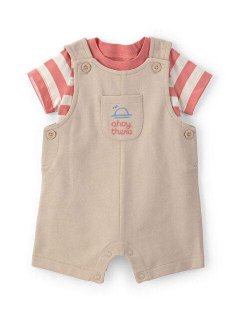 Carter's Erkek Bebek Salopet Set 3 Ay-24 Ay Haki