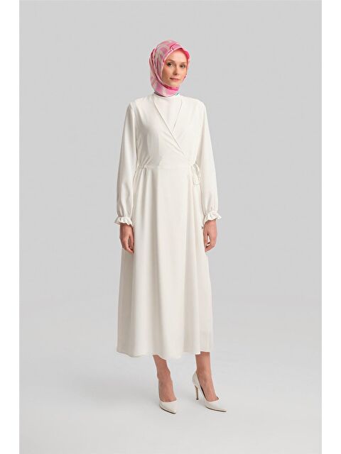 ARMİNE Anvelop Elbise Ort9230 Ekru - S000353946-19966