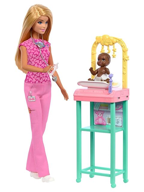 BARBIE Bakım Temalı Kariyer Oyun Setleri - Pembe