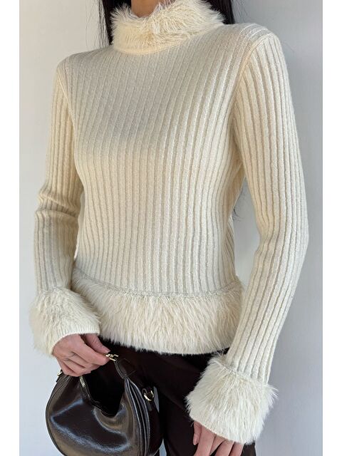 Gülseli Kadın Sakallı Triko Kazak - S000517431-19966