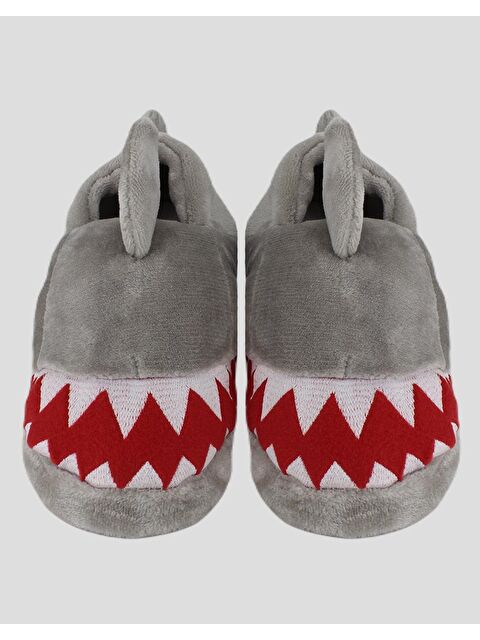 Chirpy SHARKE - Köpek Balığı Figürlü Erkek Gri Ev İçi Ayakkabı - S000241224-20600