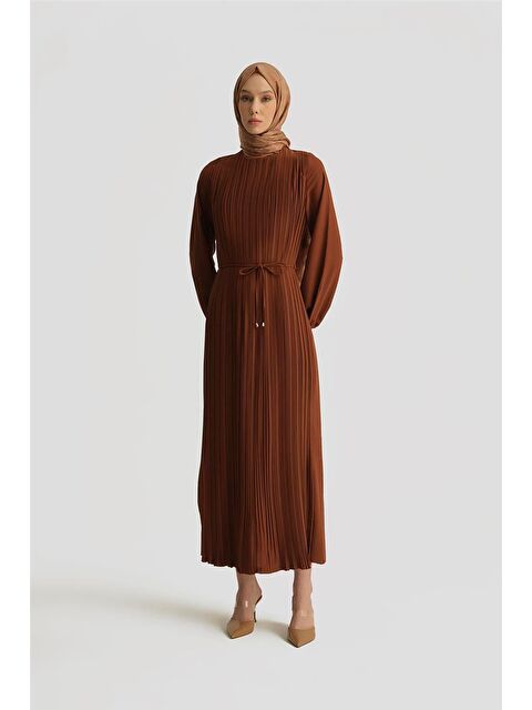 ARMİNE Elbise Ortd9435-1 Acı Kahve - S000389190-19413