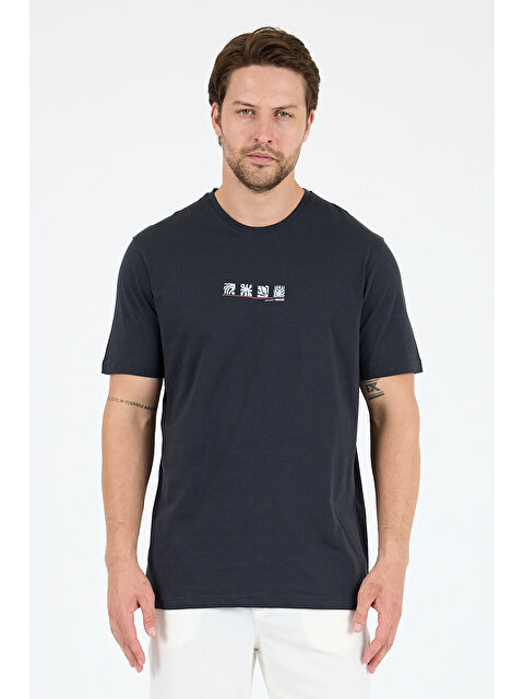 Rodi Erkek %100 Pamuk Bisiklet Yaka Kısa Kollu Baskılı Tişört Rahat ve Günlük Tişört 0106 - S000402866-29666