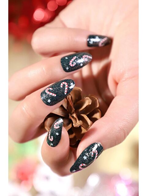 New Obsessions Eat Drink Be Cozy Kış Temalı Su Transferli Tırnak Dövmesi - S000321466-37410