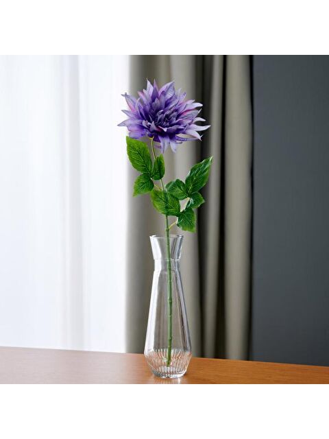 Q-Art Dekoratif Dahlia Mor Yapay Çiçek - 64 cm - S000373958-20042