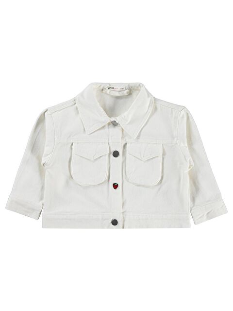 Civil Girls 2-5 Yaş Ceket - Kırık Beyaz