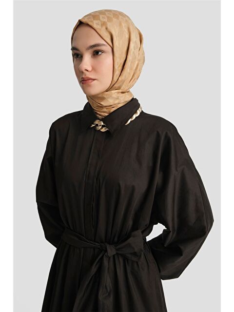 ARMİNE Gömlek Elbise 25Yd9025-1 Siyah - S000382675-19351