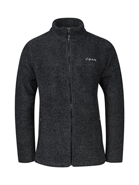 2AS Hanoi Erkek Dik Yaka Havlu Merino Sweatshirt Siyah - S000494205-19351