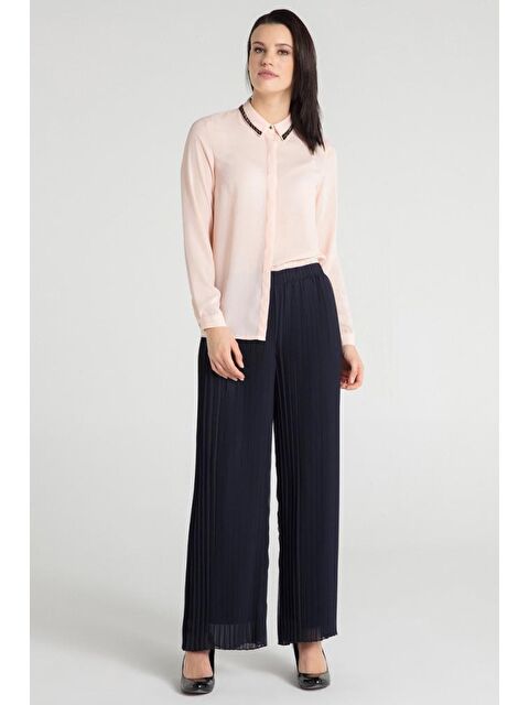 Pera Moda Yakası Boncuk Özellikli Gömlek - S000488858-7152