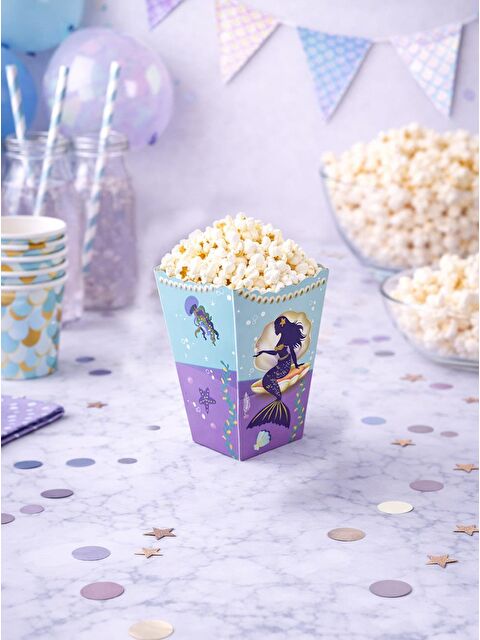 Parti Adresi Deniz Kızı Temalı Patlamış Mısır Kutusu 8'li - S000501126-17234