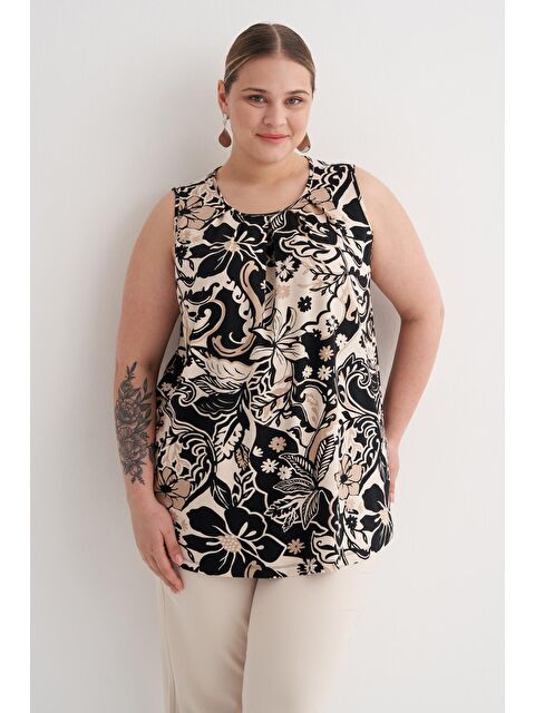 Mylinemoda Pile Detaylı Örme Bluz - S000466192-19351