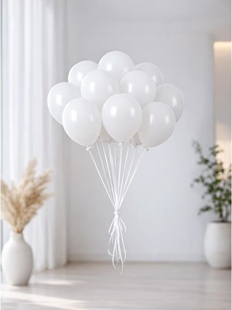 Parti Adresi Beyaz Lateks Mini Balon 5 inc 12 cm 100'lü - S000530924-20063
