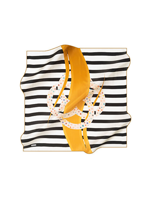 AKER 90X90 İpek Tivil Eşarp - S000479749-37243