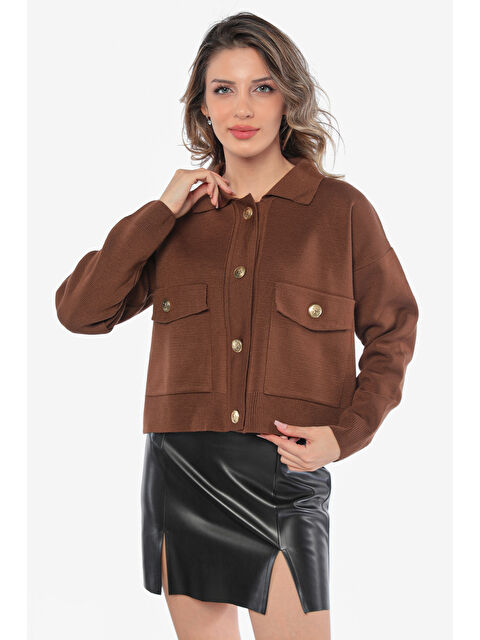 Gülseli Kadın Triko Ceket Hırka - S000300426-19413