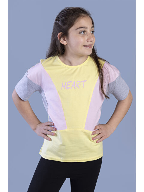 Toontoykids Kız Çocuk Garni Detaylı Baskılı Tişört