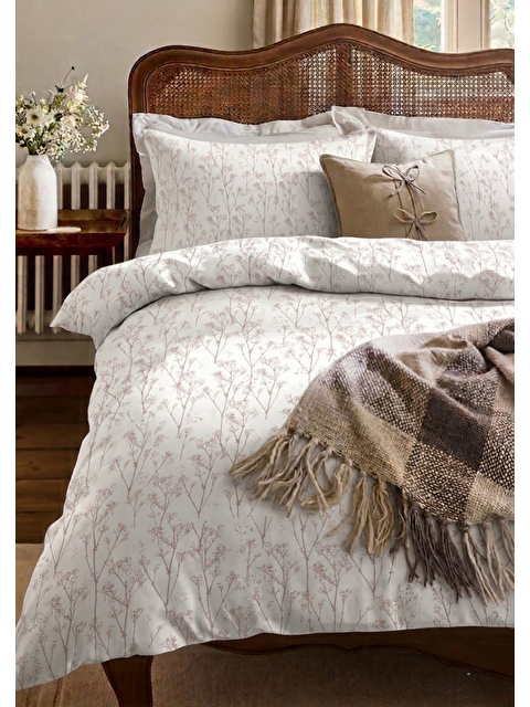 Milbay Grup Çift Kişilik Nevresim Takımı 200x220 Pamuk Karışımlı Minimal Desen