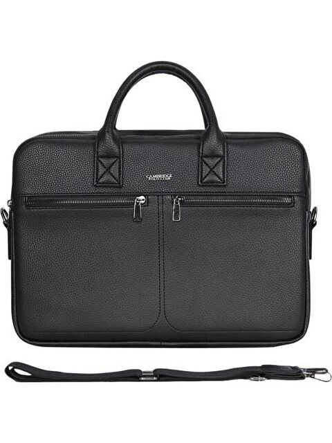 Cambridge Polo Club Suni Deri Evrak Çantası Siyah PLEVR50073 - S000232394-19351