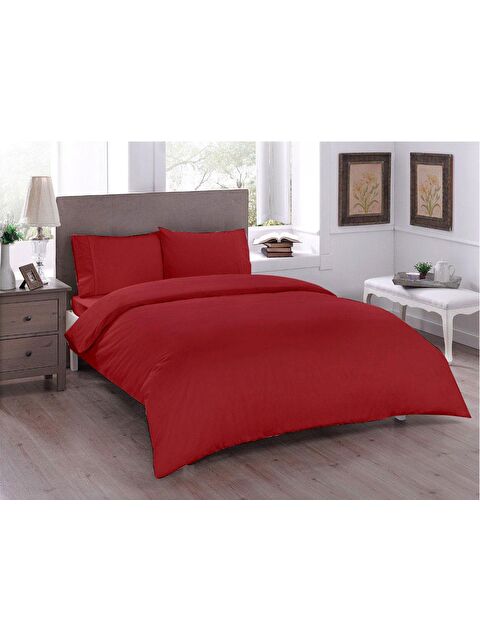 Çeyiz Diyarı Pure Çift Kişilik Nevresim Takımı Kırmızı - S000493122-20045