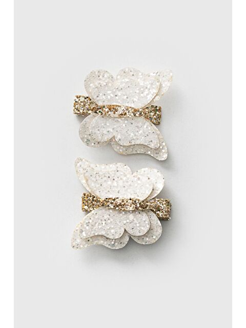 Magu Gümüş Kelebek İkili Kız Çocuk Klips Toka - S000465439-23173