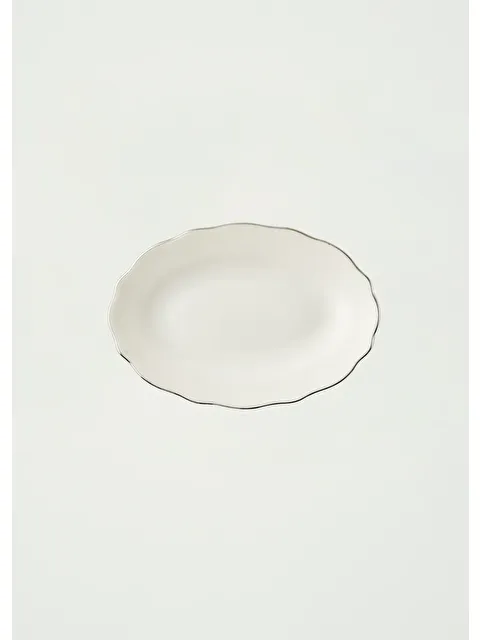 Bella Maison Victoria Porselen Sunum Tabağı Silver (20 cm)