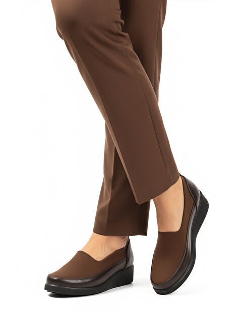 Ayakmod Kahve Floter Tekstil Kadın Casual Ayakkabı 651586 Z - S000445406-29704