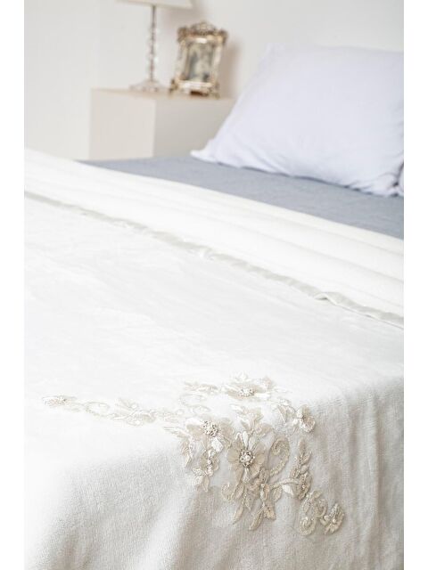 İrya Melony Çift Kişilik Battaniye Ekru - S000174951-19965