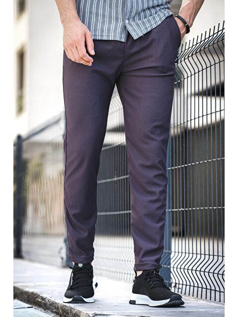 Oksit Düz Paça Fitilli Slim Fit Erkek Eşofman Altı - S000124636-33408