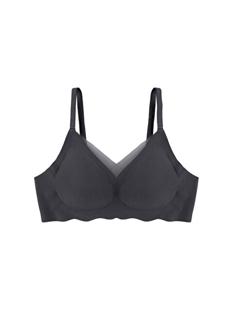 Koza İç Giyim Balensiz Lazer Dilim Detaylı Dekolte Çapraz Tüllü Dikişsiz Sütyen - S000526436-19351