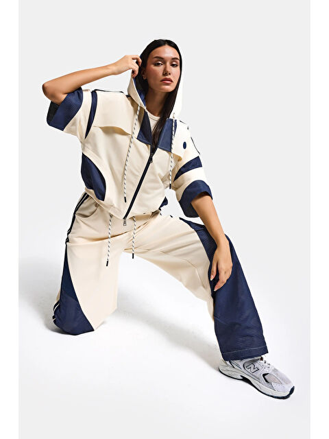 It's Basic Kadın Laci Ekru s6-56 Alt Üst 2'li Tasarım Takım - S000523865-19965