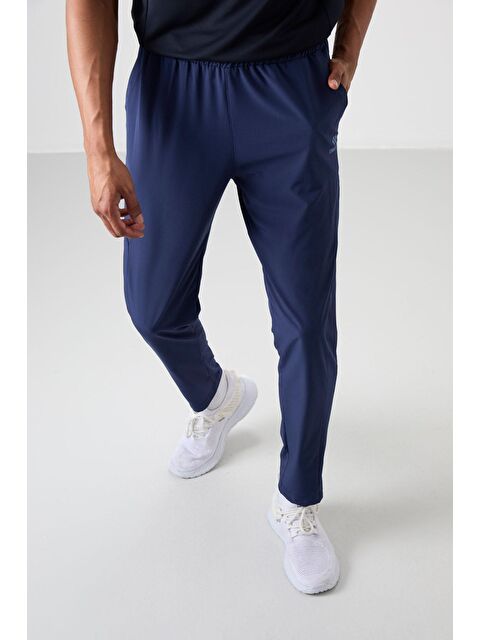 Tommylife İndigo Polyester İnce Yumuşak Comfort Fit Erkek Eşofman Alt - 82119 - S000197496-23093