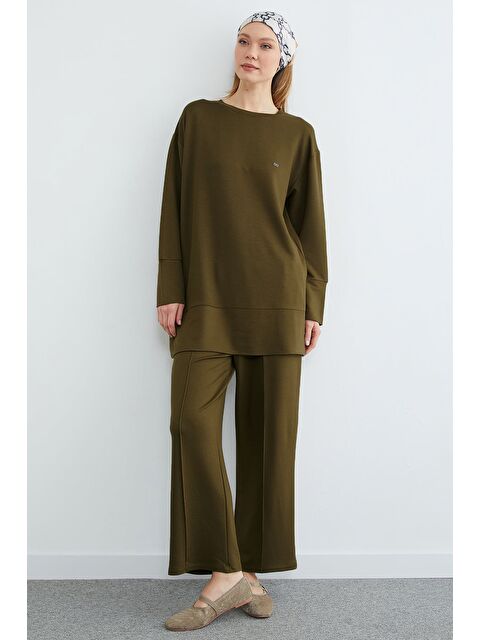 Fullamoda Fullamodest Büyük Beden Çimalı Modal 2 Li Takım - S000518256-18194