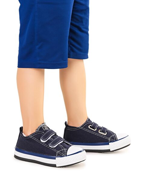 Kiko Kids Linen Cırtlı Erkek Bebek Keten Spor Ayakkabı - S000216437-21164