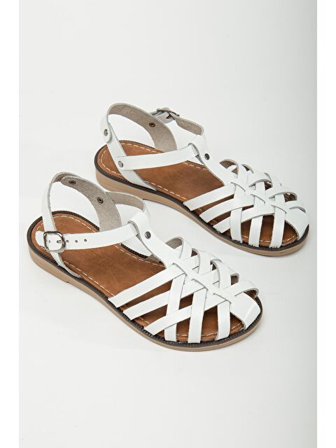 Daxtors D002 Kadın Hakiki Deri Sandalet - S000115564-20063