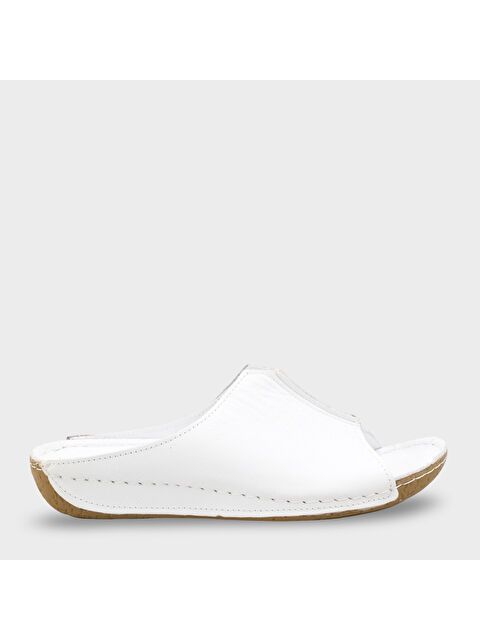 Capone Outfitters Marielle Hakiki Deri Soft Konfor Kadın Terlik - S000516866-20063